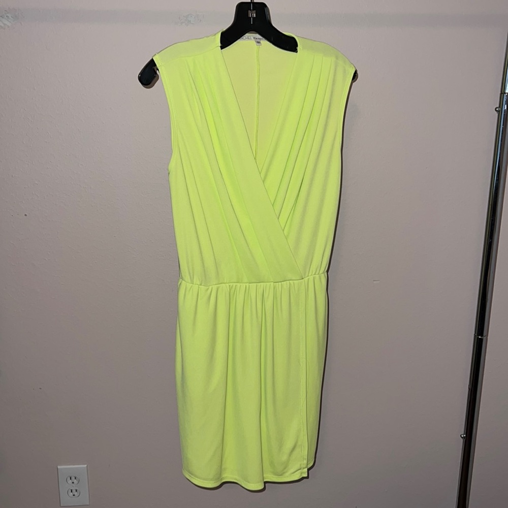 LIKE NEW Rachel Rachel Roy Neon Faux Wrap Dress